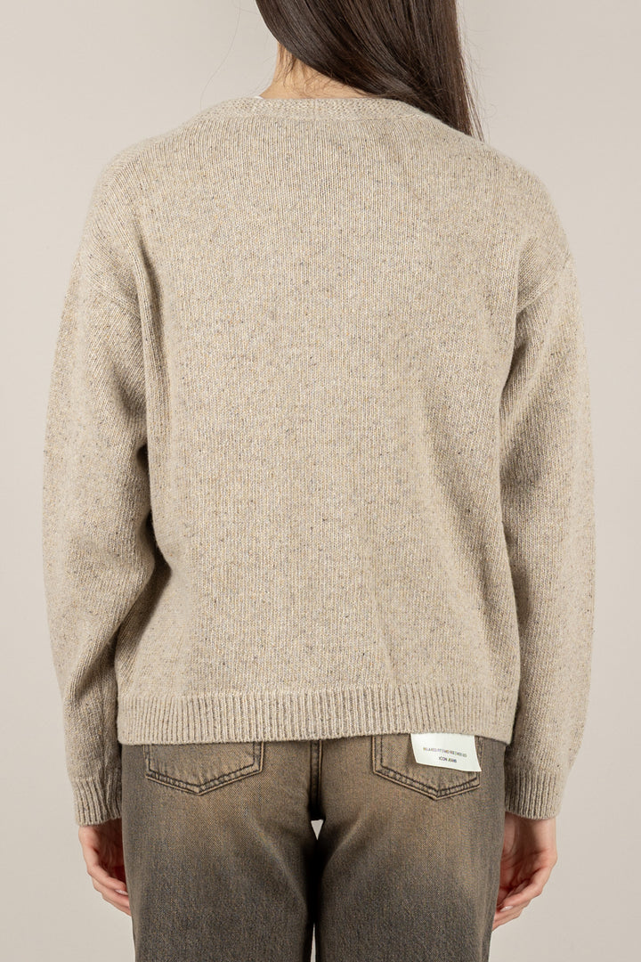 TENSIONE IN - D82046 - CARDIGAN CON APPLICAZIONI