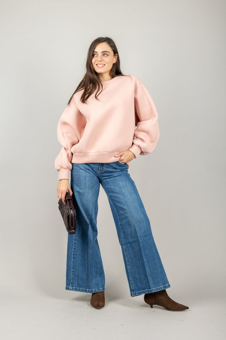 HAVEONE - FFW-P046 - FELPA OVER GIROCOLLO