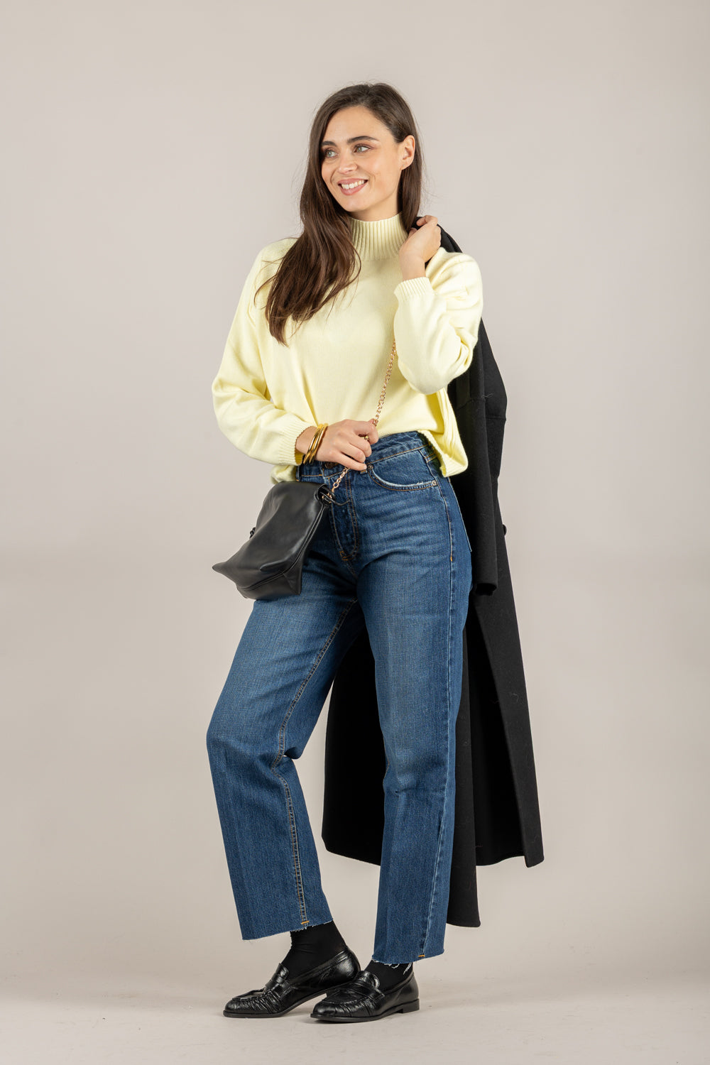 TENSIONE IN - IT1509AI25 - MAGLIA COLO ALTO A COSTINE