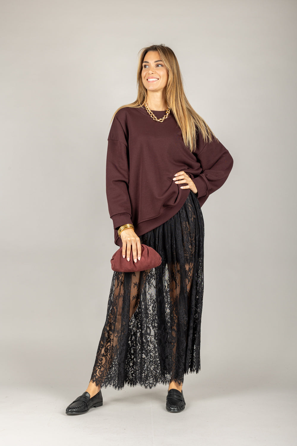 VICOLO - TF0573 - GONNA IN PIZZO