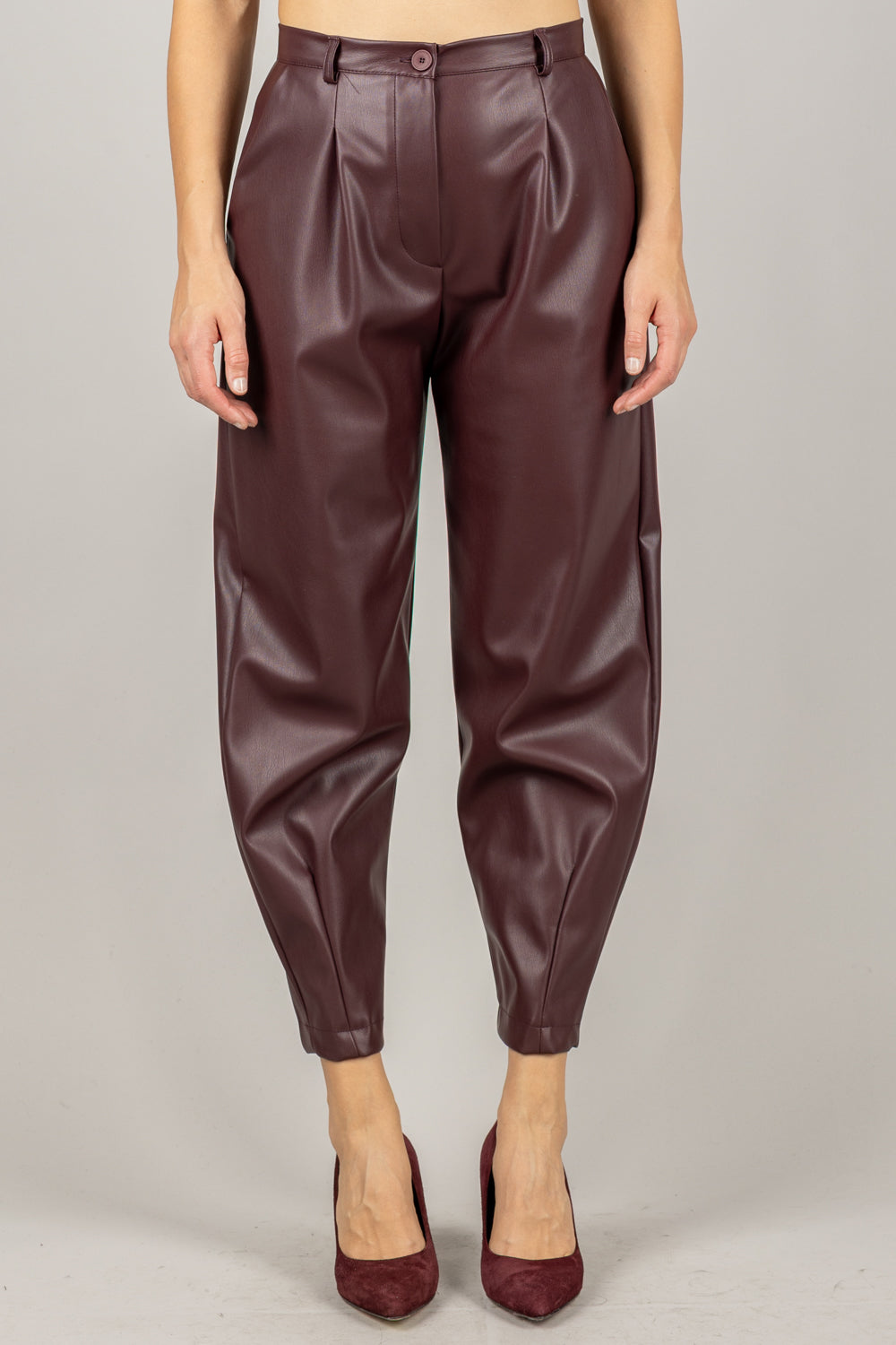 DIXIE - P845Y162 - PANTALONE CARROT ECOPELLE