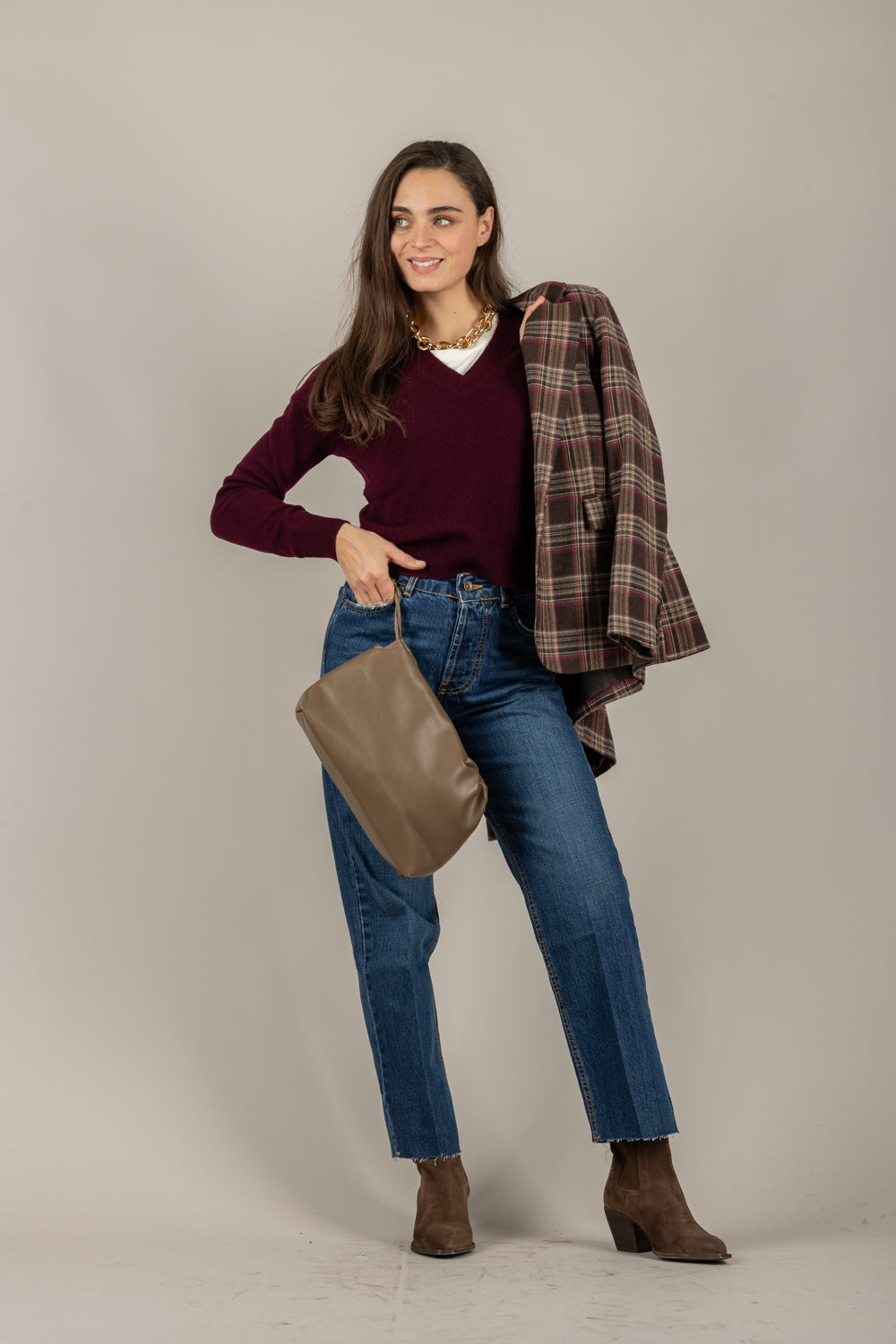 TENSIONE IN - WL180AI25 - MAGLIA SCOLLO A V