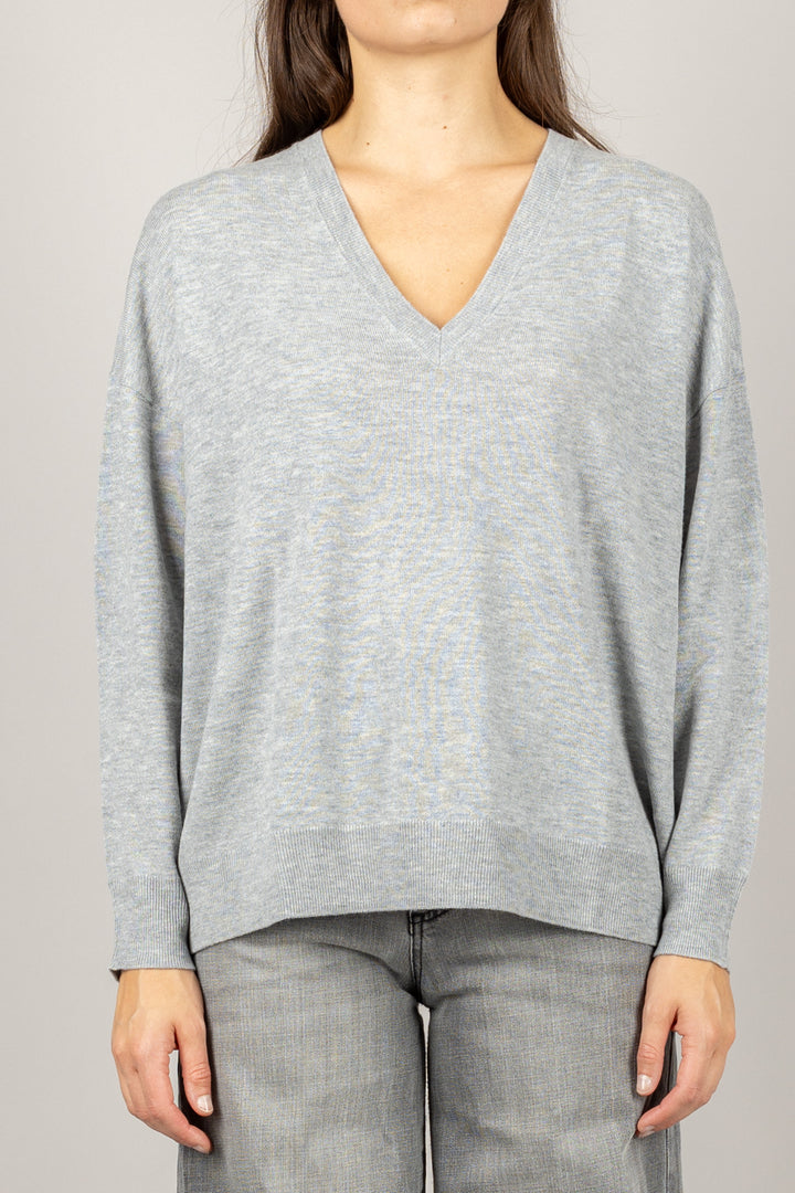 VICOLO - 22005F - MAGLIA SCOLLO A V