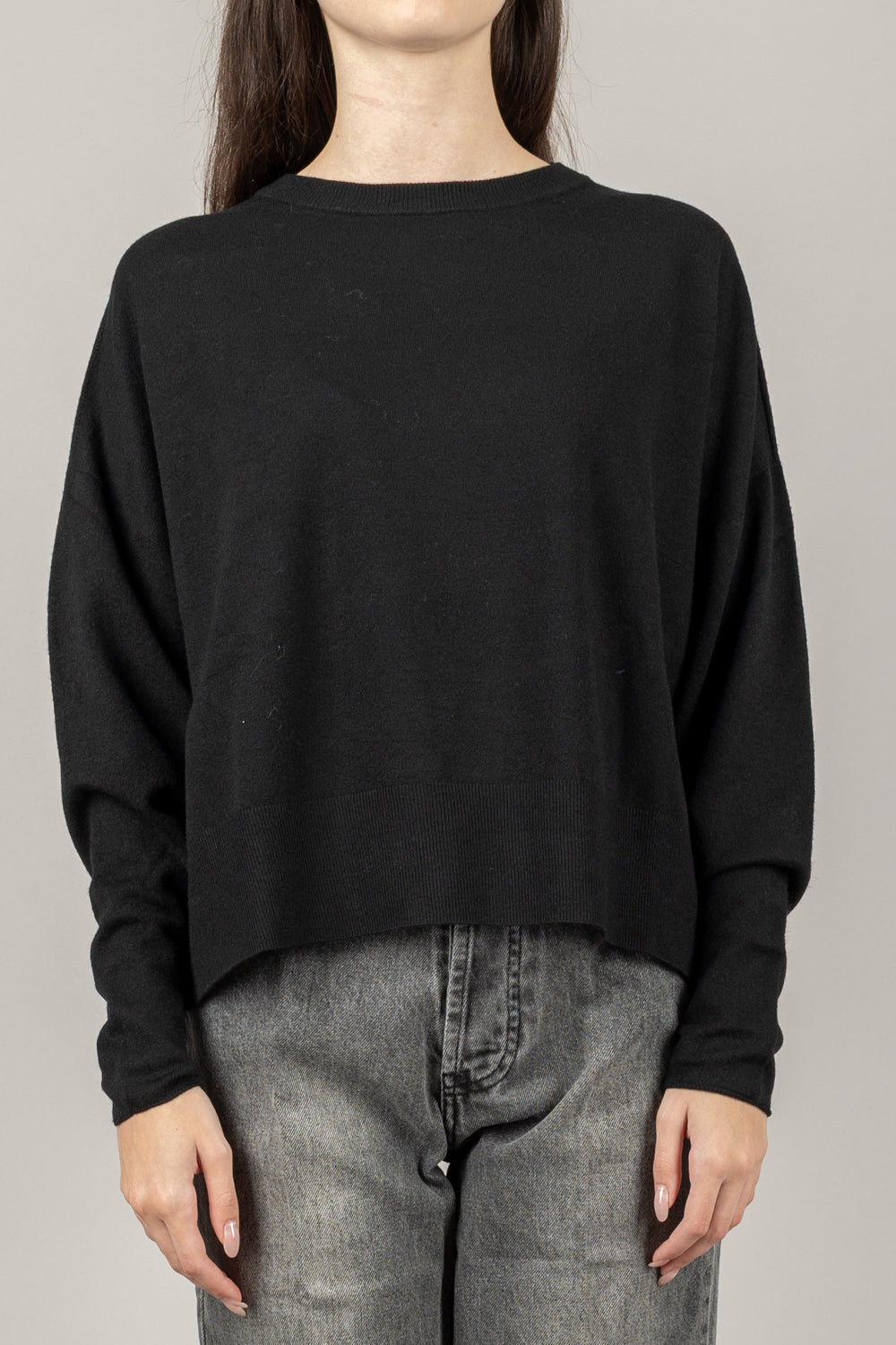 VICOLO - 44015F - MAGLIA GIROCOLLO CON POLSINI