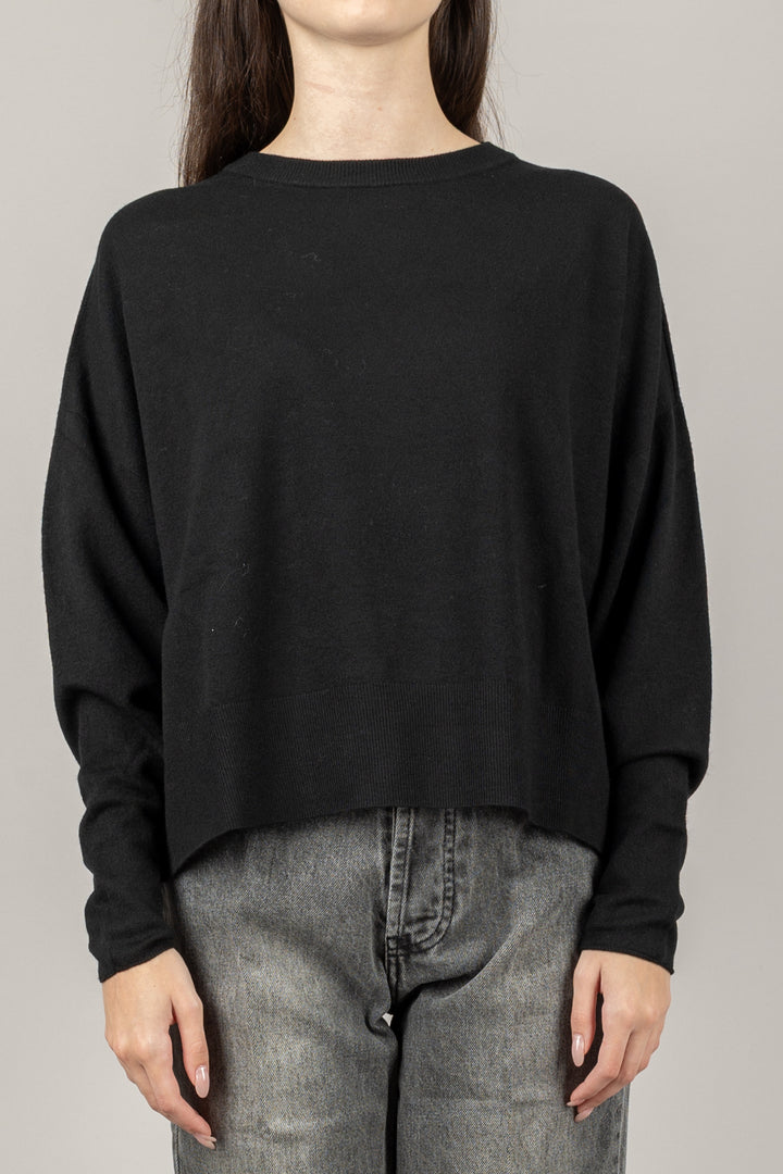 VICOLO - 44015F - MAGLIA GIROCOLLO CON POLSINI