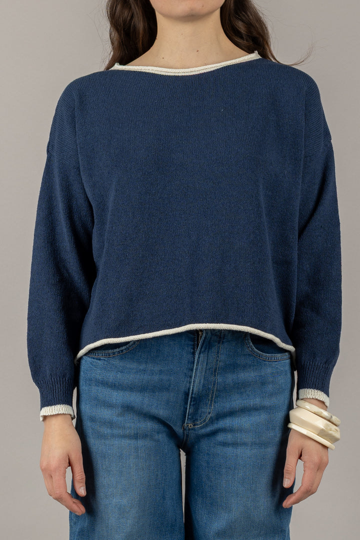 TENSIONE IN - 15291 - MAGLIA BICOLORE