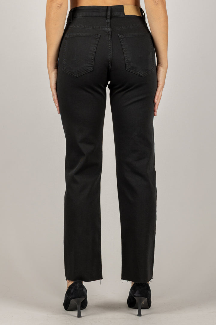 TENSIONE IN - CJ12704 - JEANS CROP TAGLIO VIVO