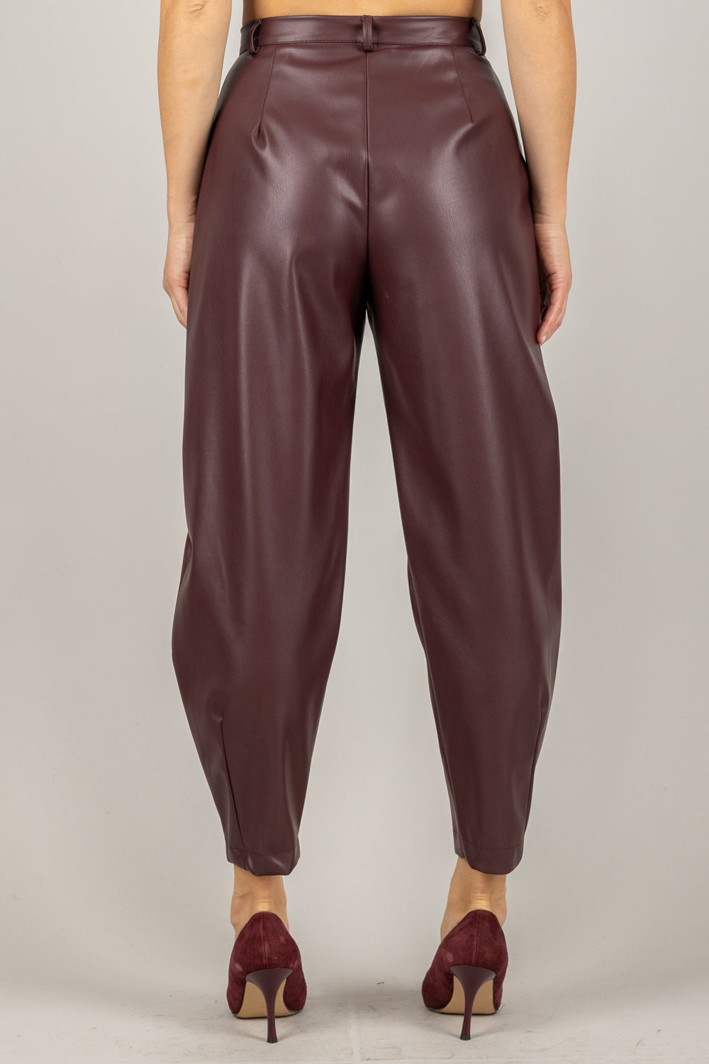 DIXIE - P845Y162 - PANTALONE CARROT ECOPELLE