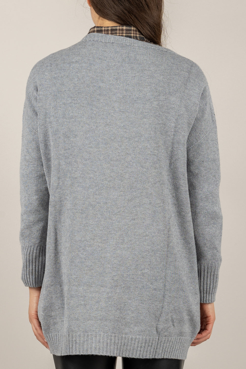 VICOLO - 77337F - MAGLIA MAXI CON SCOLLO A BARCA