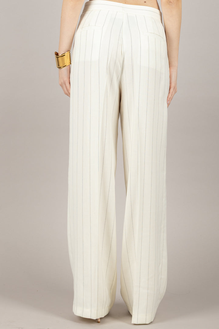 VICOLO - TD0769 - PANTALONE A PALAZZO GESSATO