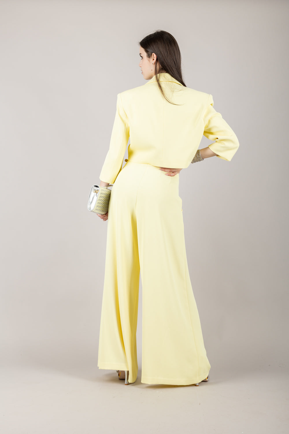 IMPERIAL - P3ZQJGC/P3ZQJHX - PANTALONE CON PINCES CINTA FINA