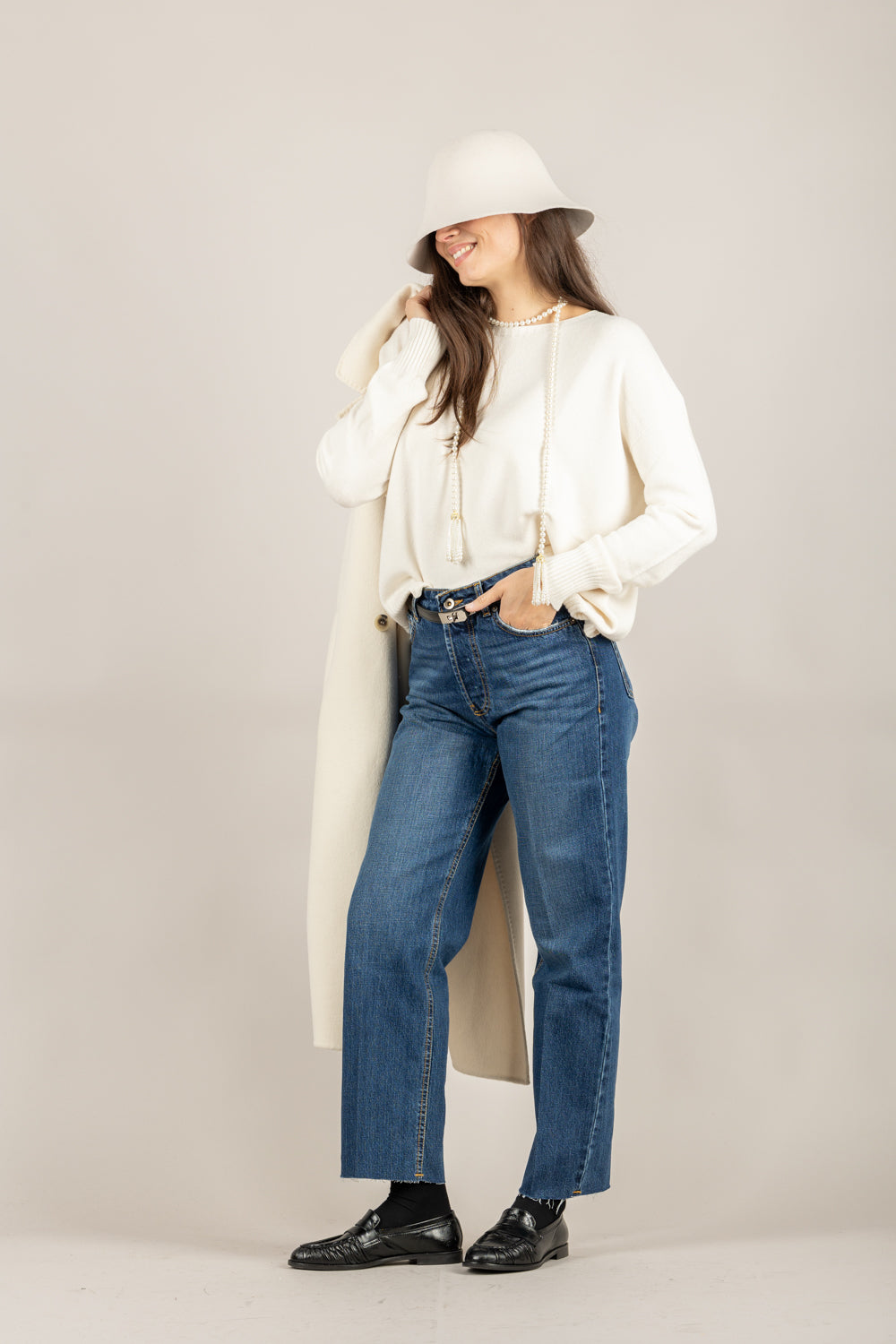 VICOLO - 77336F - MAGLIA GIROCOLLO SCATOLETTA