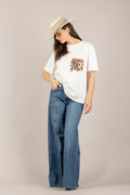EMUNA' - JRD7072 - T-SHIRT BIANCO/ORO