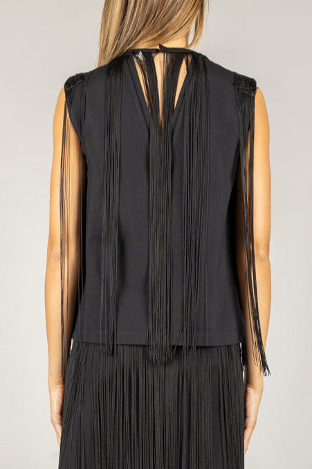 VICOLO - TF0365 - TOP CON FRANGE