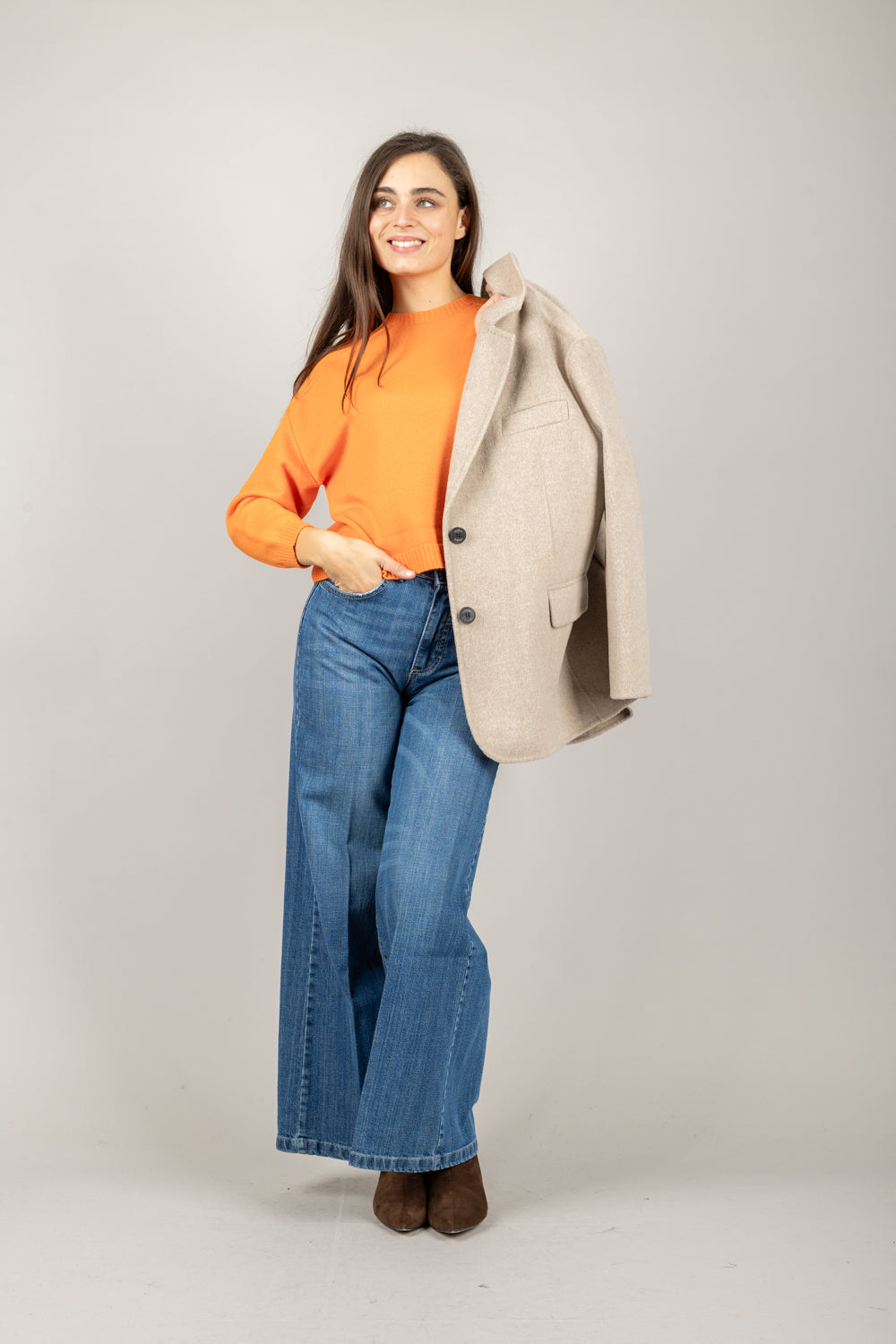 VICOLO - 77062F - MAGLIA SCATOLETTA GIROCOLLO