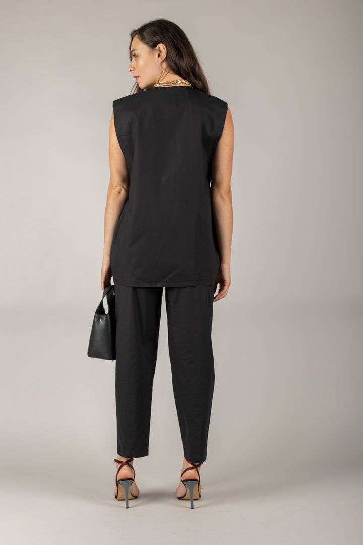 TENSIONE IN - 25P7865 - PANTALONE GAMBA DRITTA CON CINTA