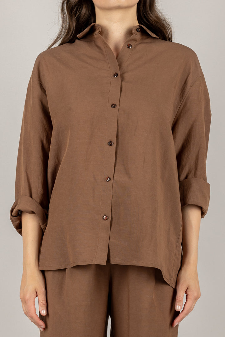 TENSIONE IN - 25C7656 - CAMICIA OVER MANICA LUNGA