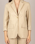 DIXIE - JDP6UEH - GIACCA LUNGA UN BOTTONE BEIGE