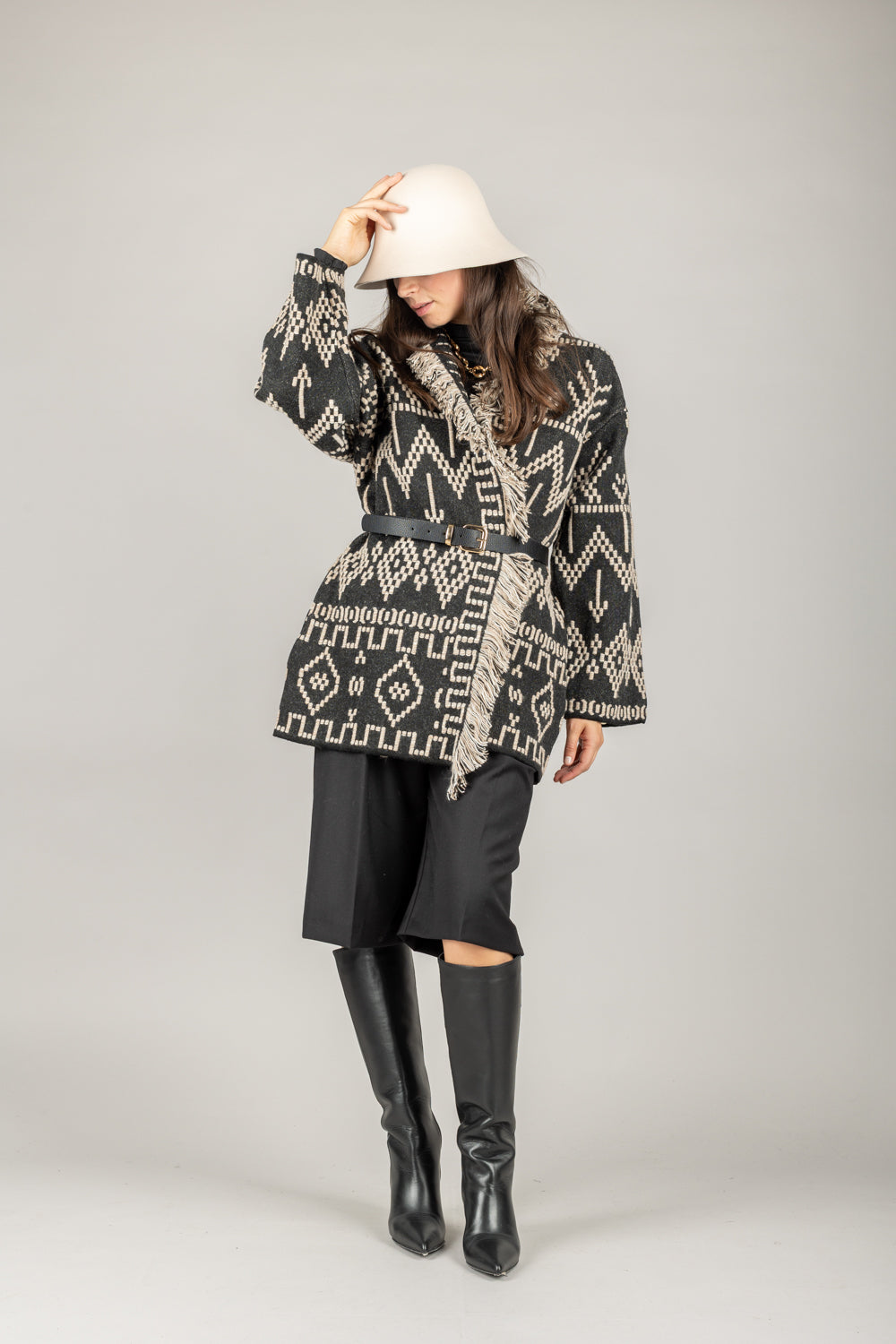 TENSIONE IN - W5HMG43A400 - CARDIGAN ETNICO