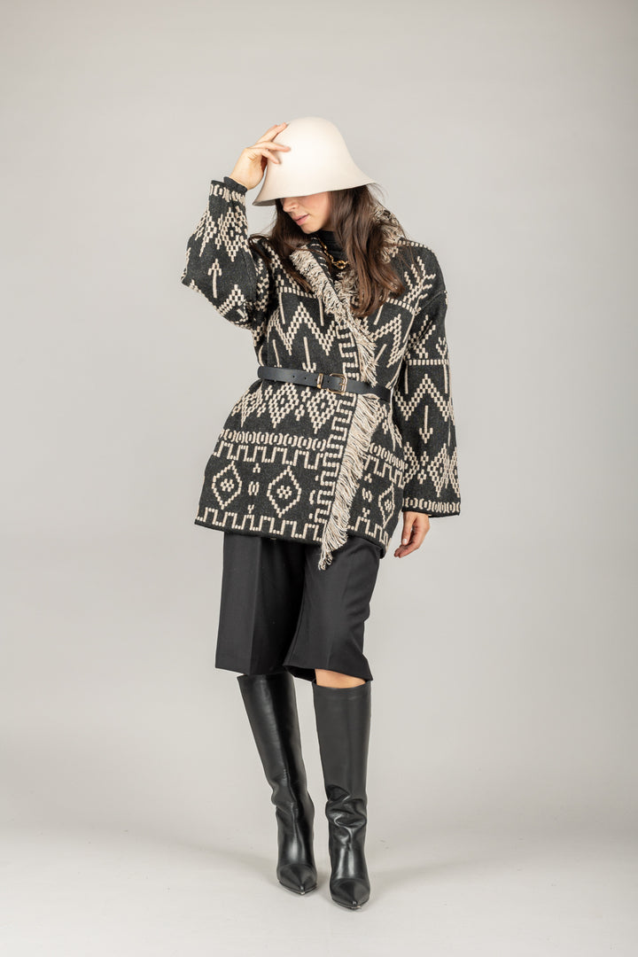 TENSIONE IN - W5HMG43A400 - CARDIGAN ETNICO