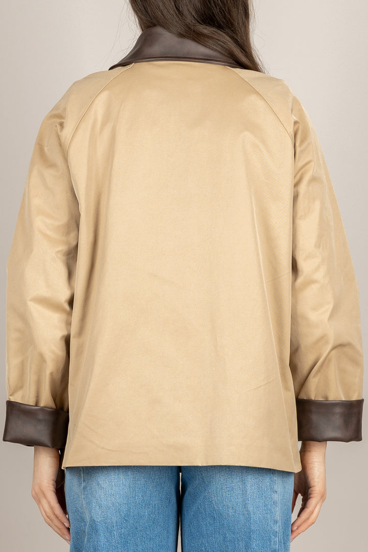 VICOLO - TAB0950 - CAPPOTTO CORTO BEIGE