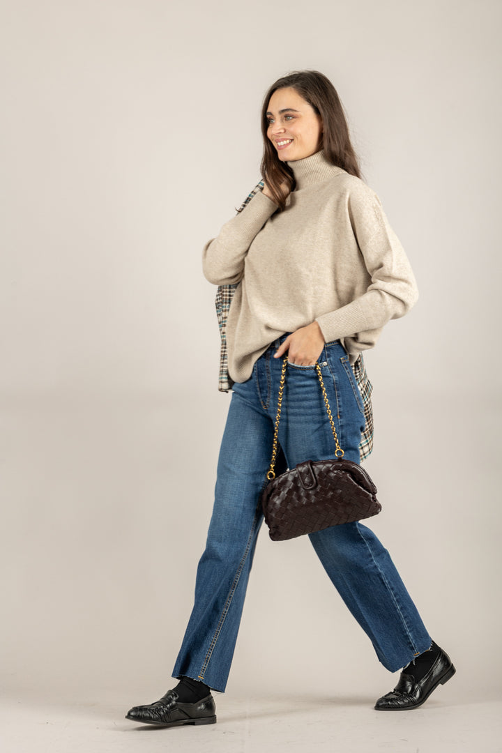 TENSIONE IN - D78758 - MAGLIA COLLO ALTO