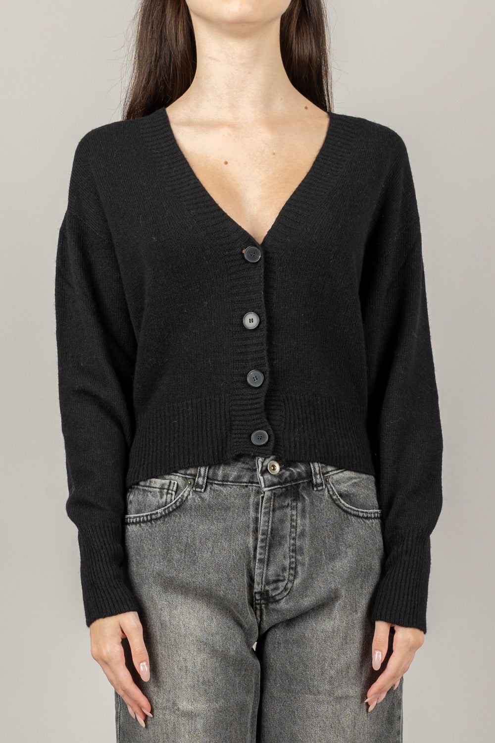 VICOLO - 77282F - CARDIGAN CROP