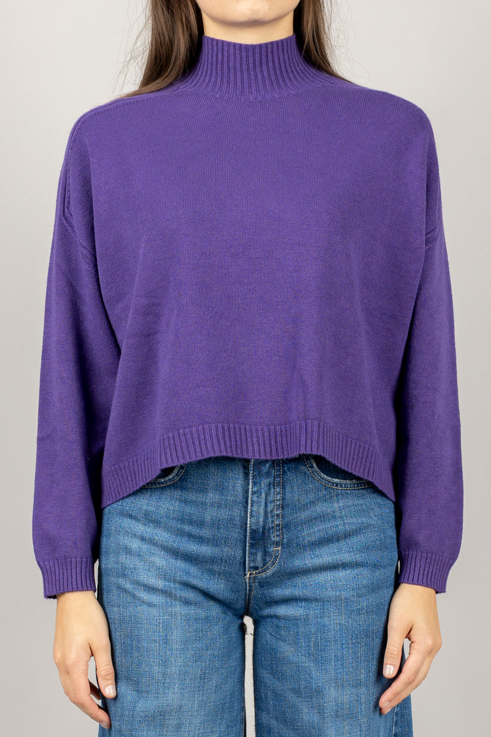 VICOLO - 77063F - MAGLIA MEZZO COLLO