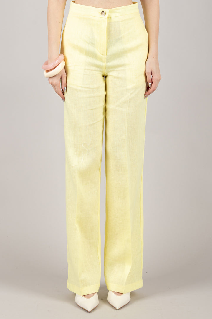 VICOLO - TD1872 - PANTALONE PALAZZO LINO