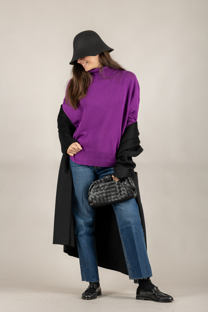 TENSIONE IN - D78758 - MAGLIA COLLO ALTO