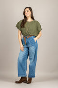 DIXIE - P773A155 - JEANS CON PINCES E CINTA