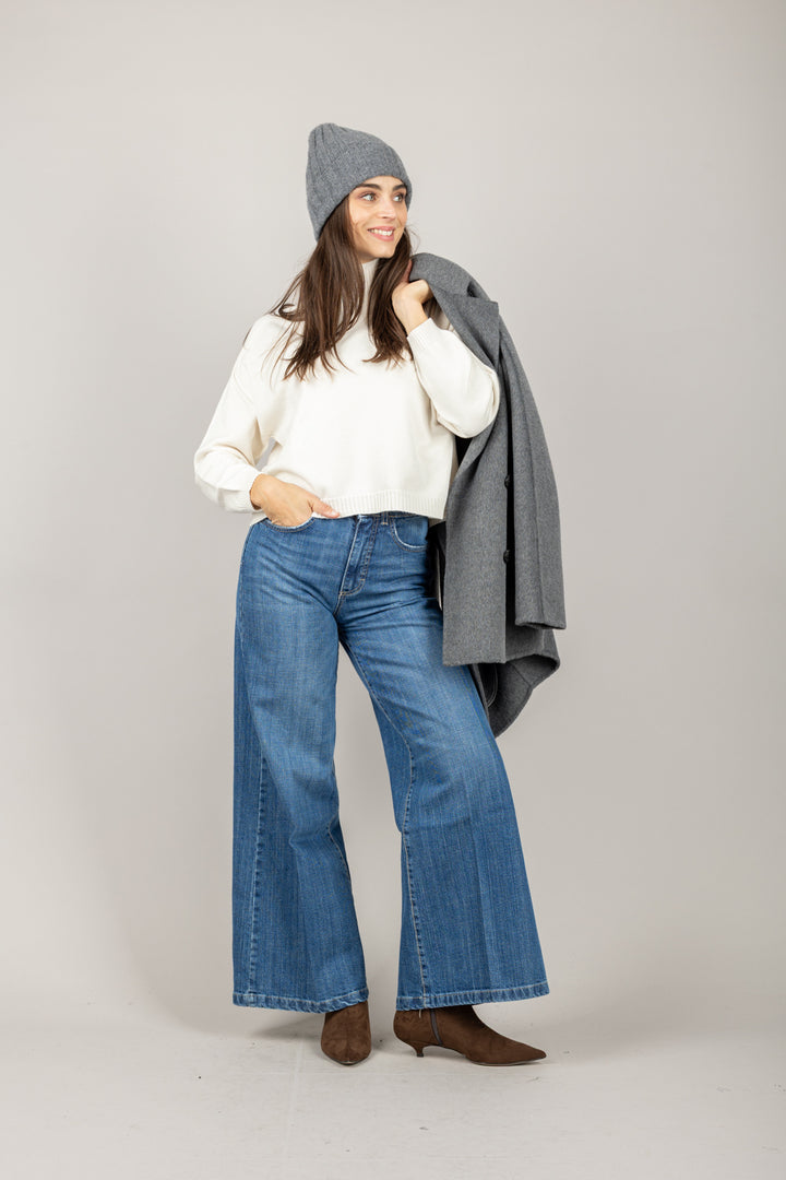 VICOLO - 77063F - MAGLIA MEZZO COLLO