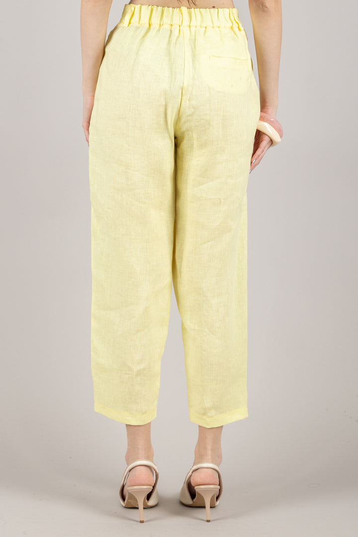 VICOLO - TD1876 - PANTALONE SIGARETTA IN LINO
