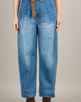 DIXIE - P773A155 - JEANS CON PINCES E CINTA