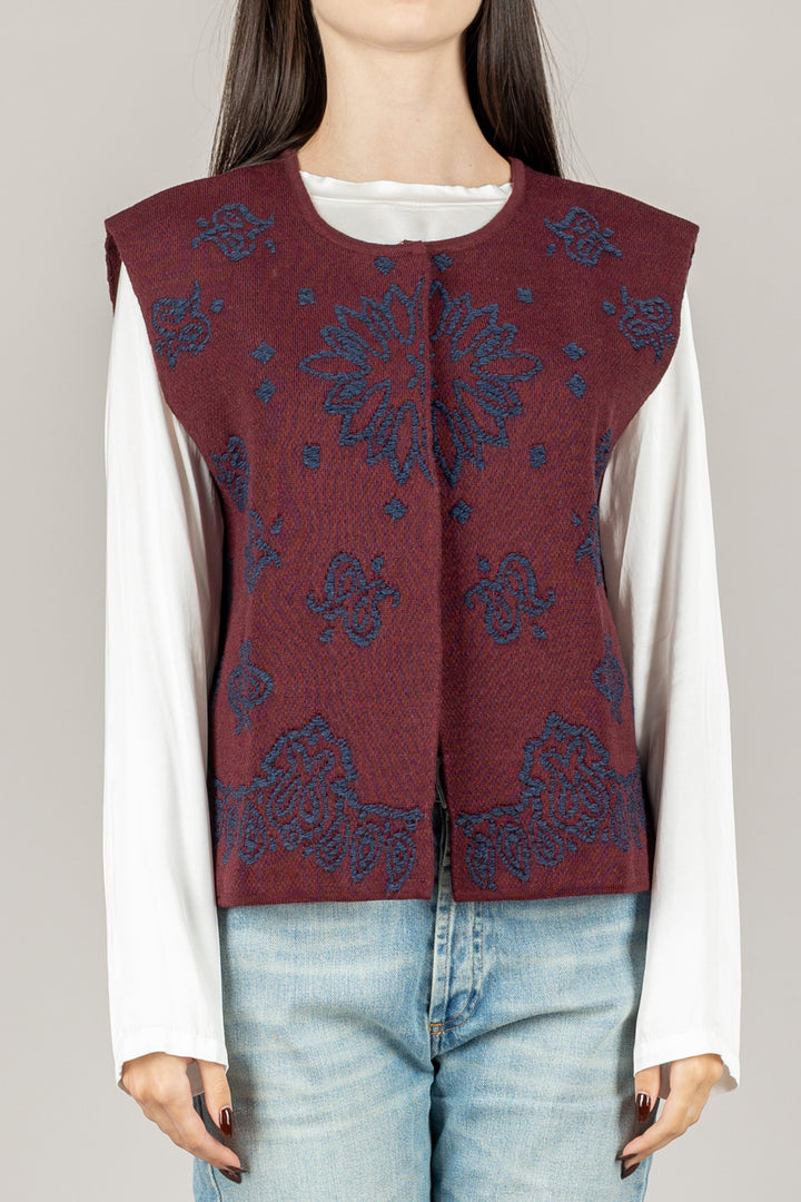 TENSIONE IN - W5HMG61A400 - GILET ETNICO TRAMATO