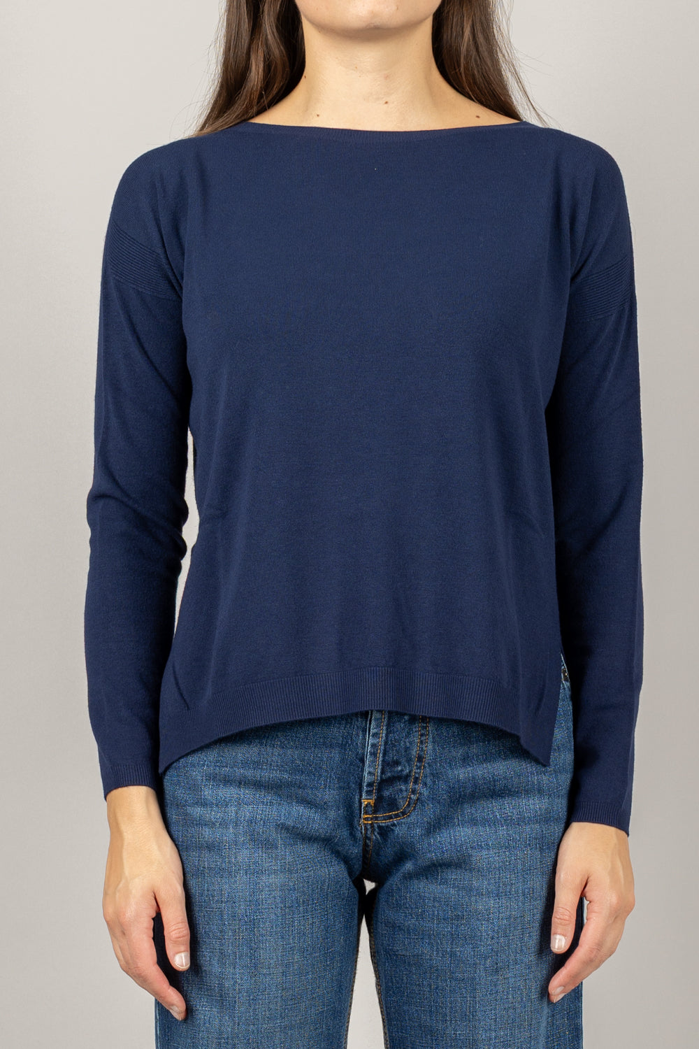 KONTATTO - 3M0800C - MAGLIA SCATOLETTA CON SPACCHI LATERALI