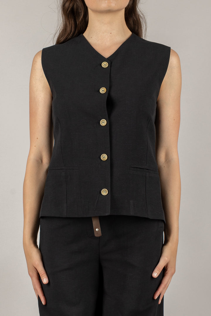 TENSIONE IN - 25D7592 - GILET APERTURA SCHIENA