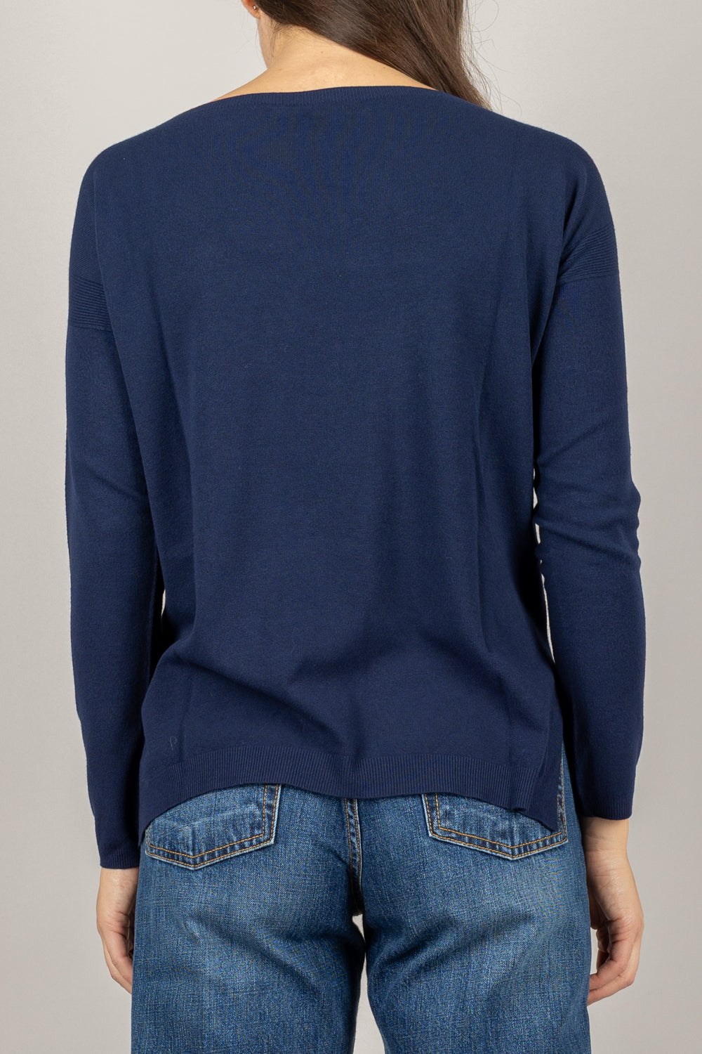 KONTATTO - 3M0800C - MAGLIA SCATOLETTA CON SPACCHI LATERALI