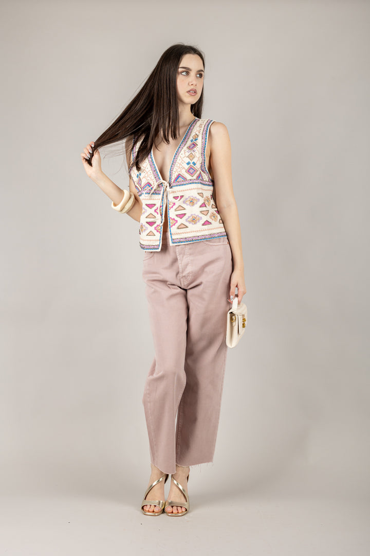HAVEONE - LVF-N046 - GILET CON APPLICAZIONi