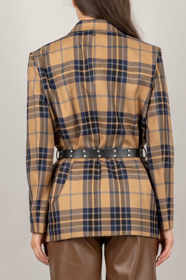 DIXIE - JDM2YODCP - GIACCA IN LANA CON CINTA E SPILLE