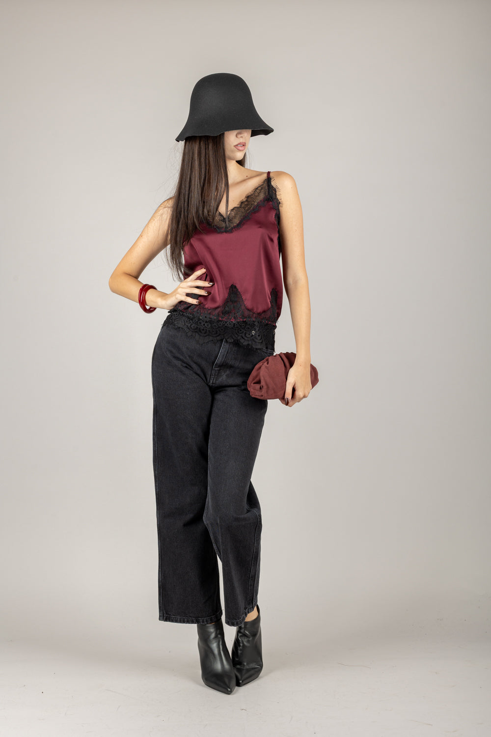 VICOLO - TF1250 - TOP PIZZO SCOLLO A V