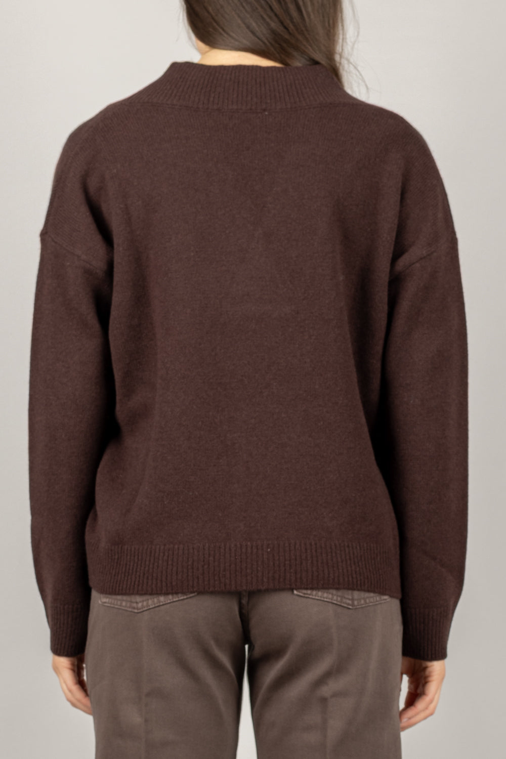 DIXIE - M833Y201X - MAGLIA IN LANA SCOLLO A V