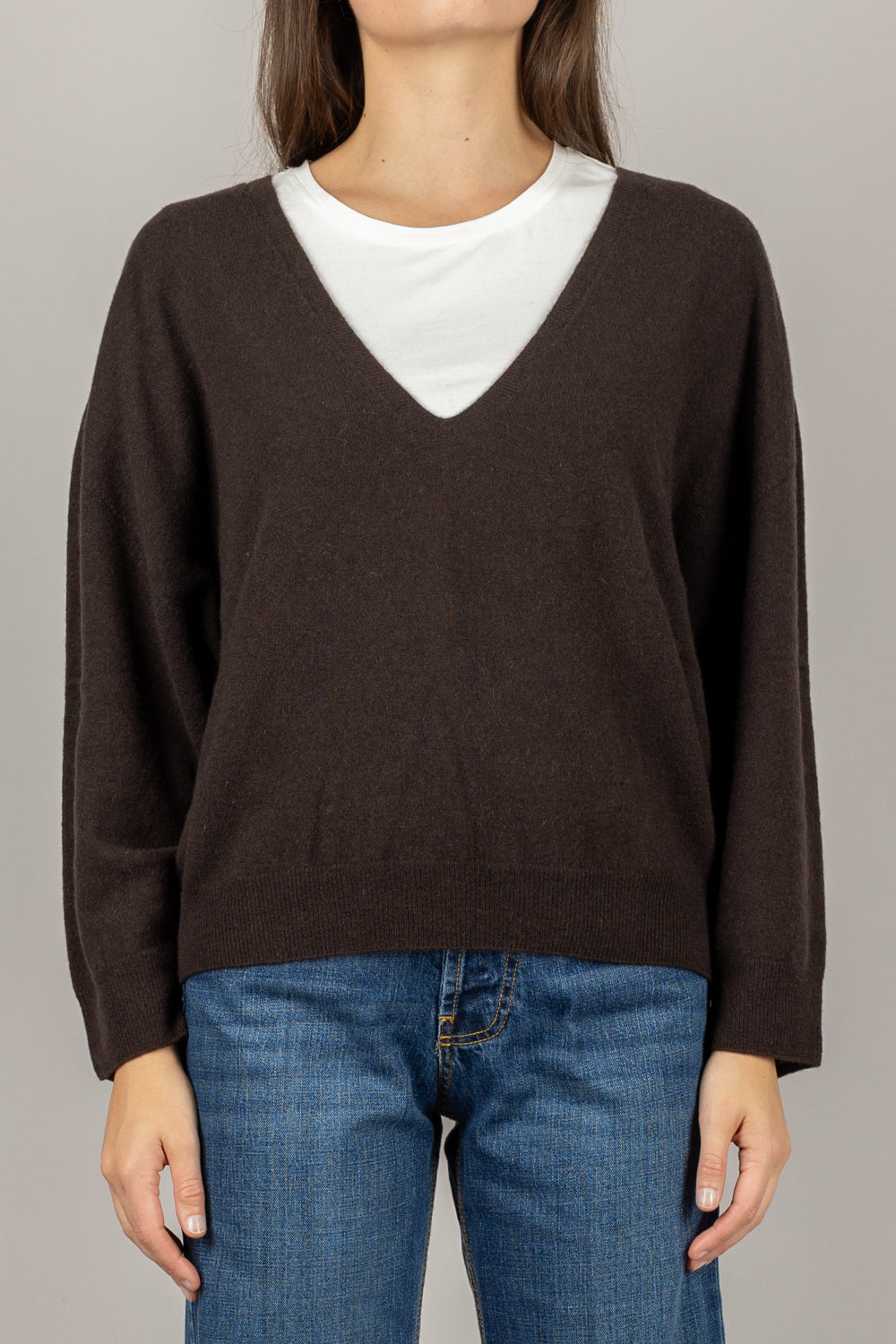 VICOLO - 22077F - MAGLIA SCOLLO A V