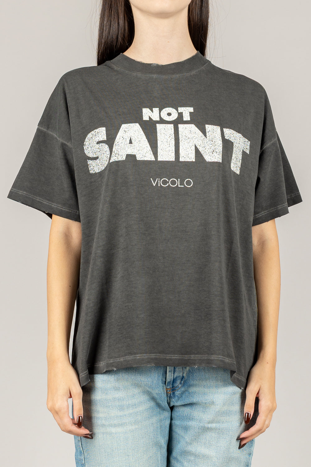 VICOLO - RF0375 - T-SHIRT NOT SANT