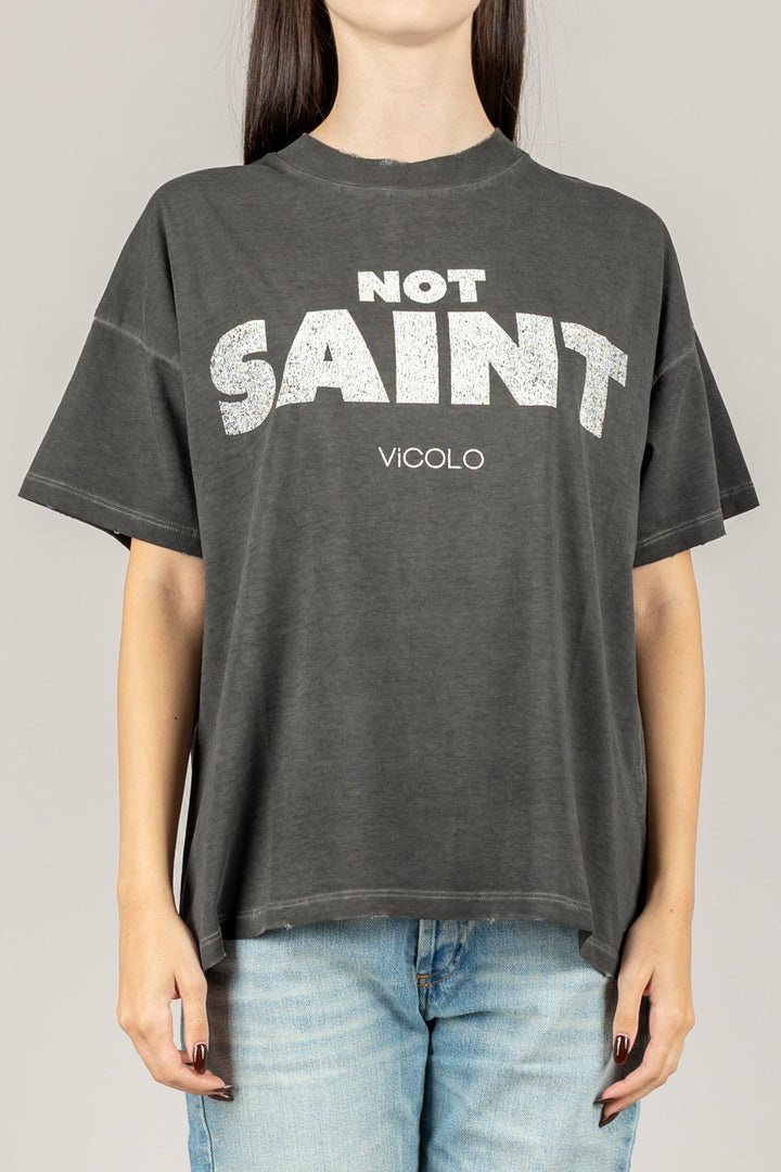 VICOLO - RF0375 - T-SHIRT NOT SANT