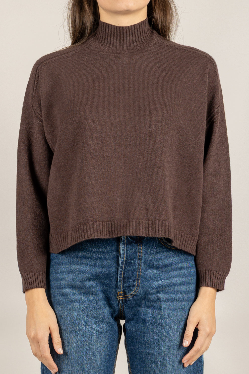 VICOLO - 77063F - MAGLIA MEZZO COLLO