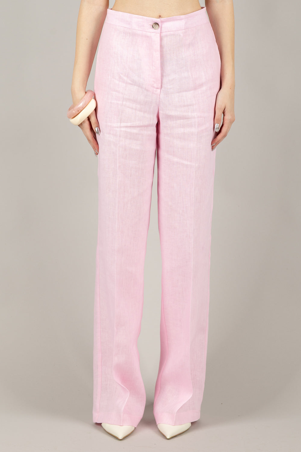 VICOLO - TD1872 - PANTALONE PALAZZO LINO