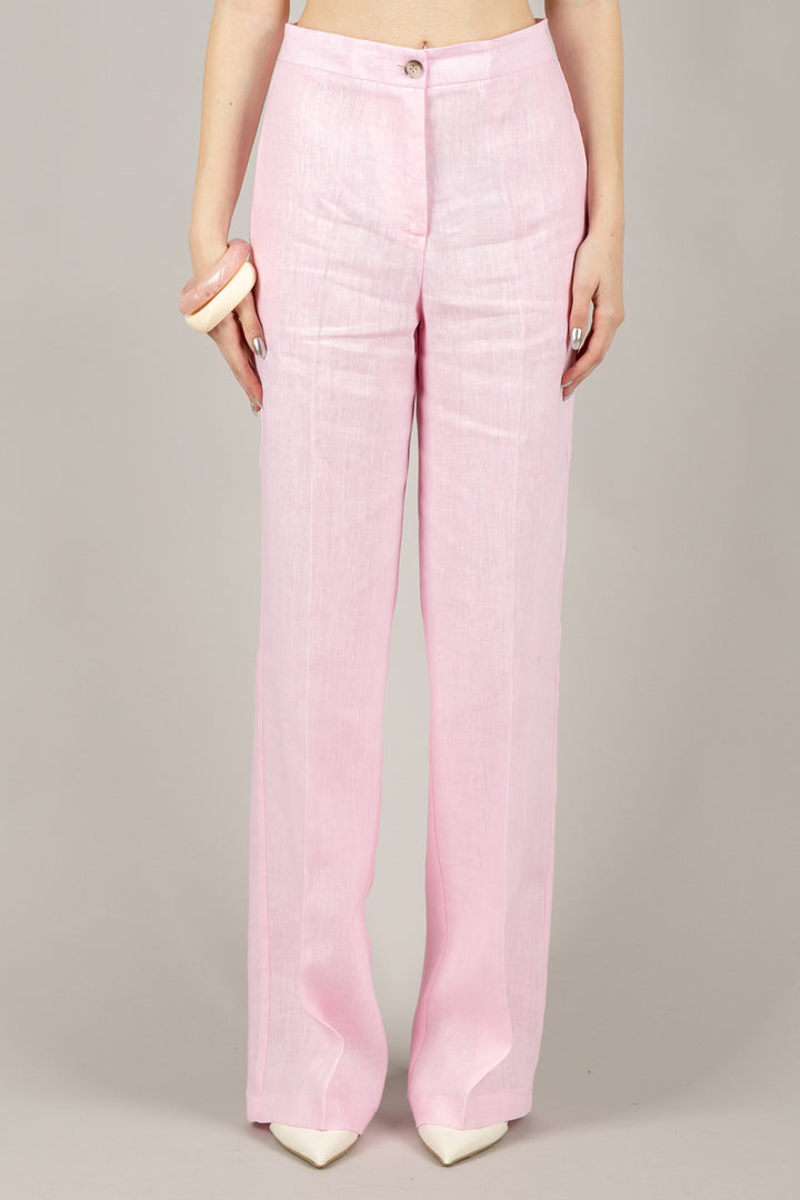 VICOLO - TD1872 - PANTALONE PALAZZO LINO