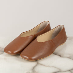 MM MaxMara - 2526526017 - BALLERINA IN PELLE PUNTA SQUADRATA CATULLO