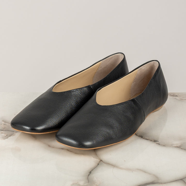 MM MaxMara - 2526526017 - BALLERINA IN PELLE PUNTA SQUADRATA CATULLO